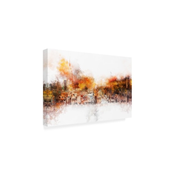 Philippe Hugonnard 'NYC Watercolor Collection - The Skyline' Canvas Art,12x19